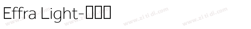 Effra Light字体转换